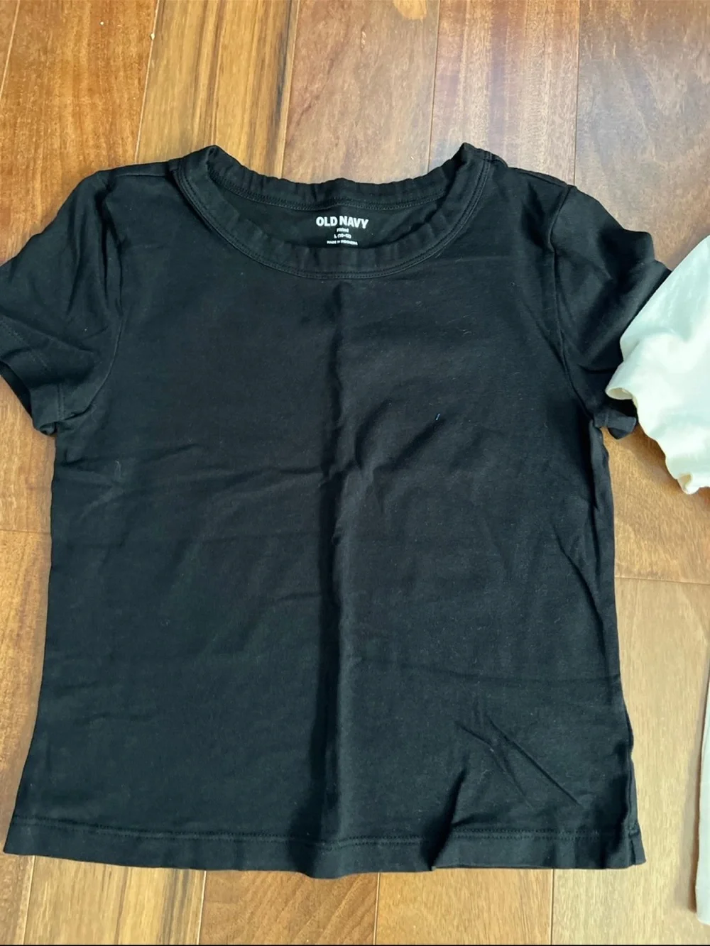 Old Navy Kids' Short Sleeve Tee - Black & Cream